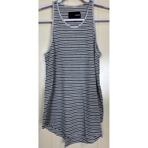 Women's Hurley Curved hem striped sleeveless Tank Top‎ Sz S GUC